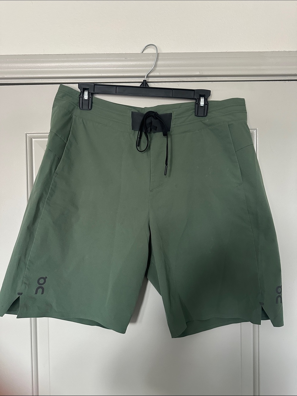 On Running Men's Olive Green Training Shorts